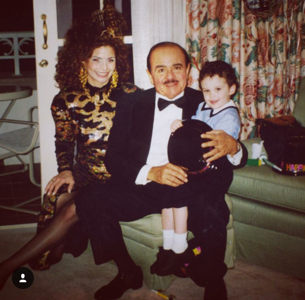 Adnan Khashoggi with grandson Spartan Daggenhurst and daughter Nabila Khashoggi