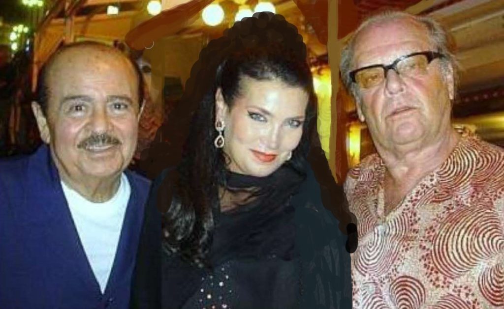 Adnan Khashoggi with Jack Nicholson and Lamia Khashoggi