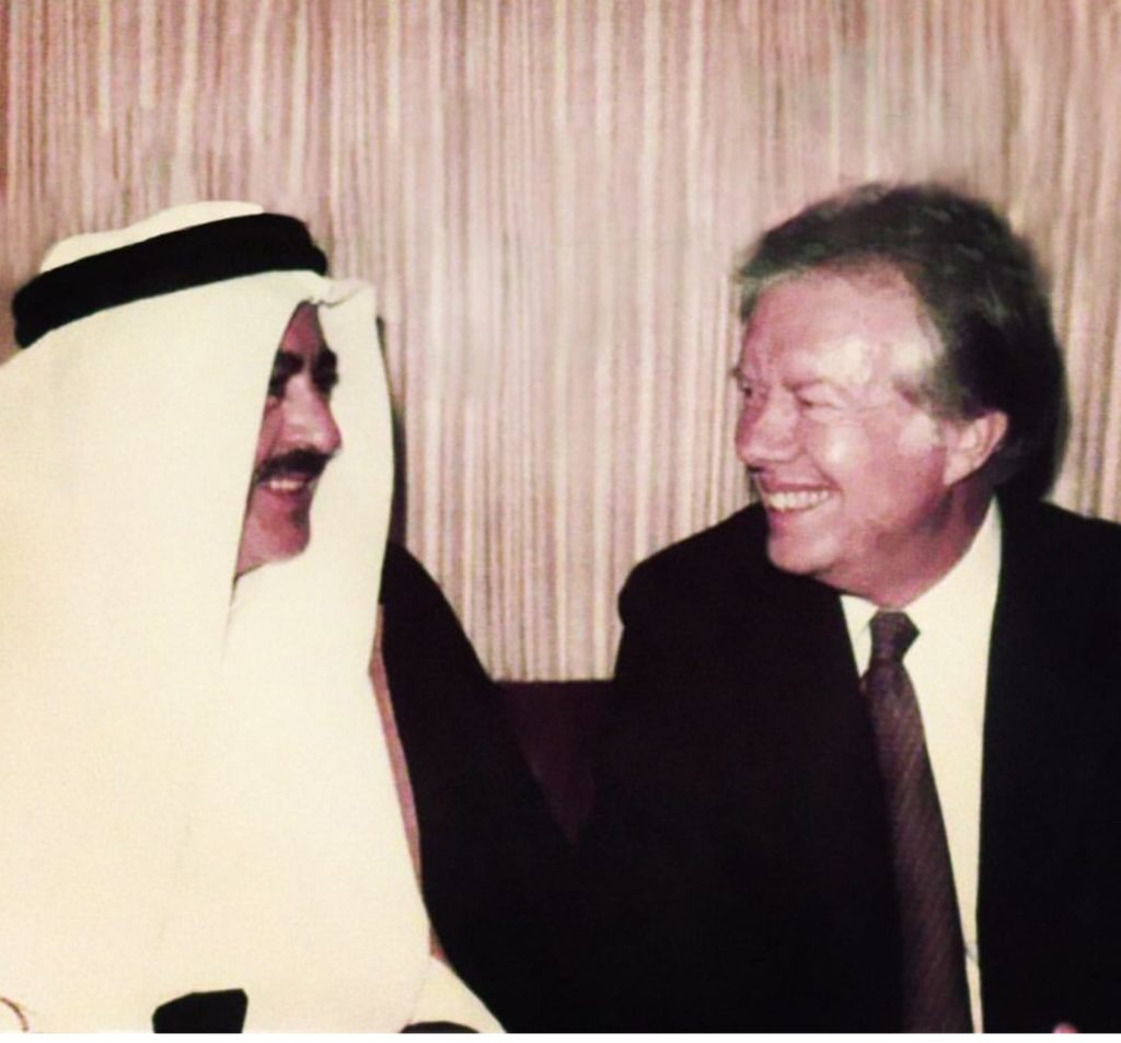 Adnan Khashoggi with Jimmy Carter President of the United States