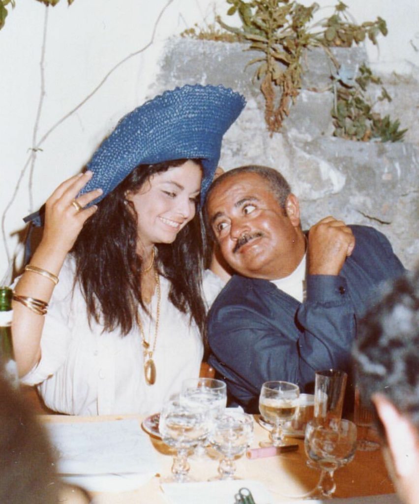 Adnan Khashoggi with daughter Nabila Khashoggi
