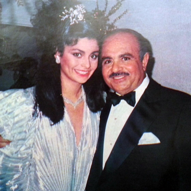 Adnan Khashoggi with daughter Nabila Khashoggi
