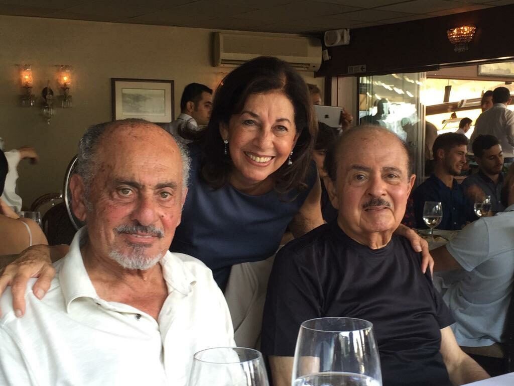 Adnan Khashoggi and brother Essam Khashoggi and sister Soheir Khashoggi
