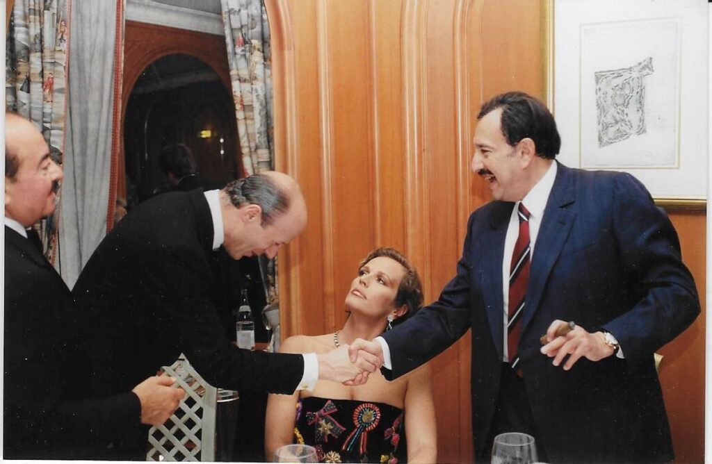 Adnan Khashoggi with HRH Prince Nawwaf bin Abdulaziz Al Saud