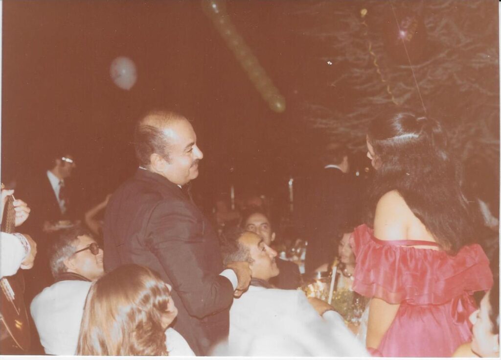 Adnan Khashoggi with Adil Khashoggi and Nabila Khashoggi