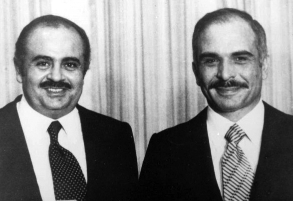 Adnan Khashoggi with King Hussein of Jordan