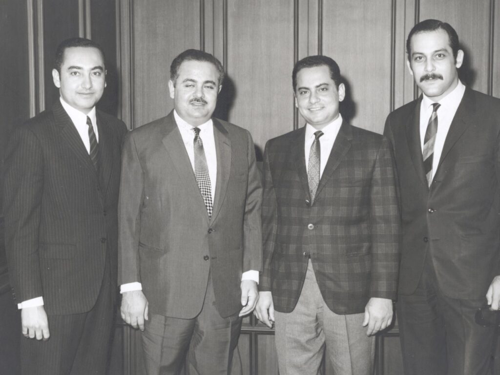 Adnan Khashoggi and brothers Adil Khashoggi and Essam Khashoggi
