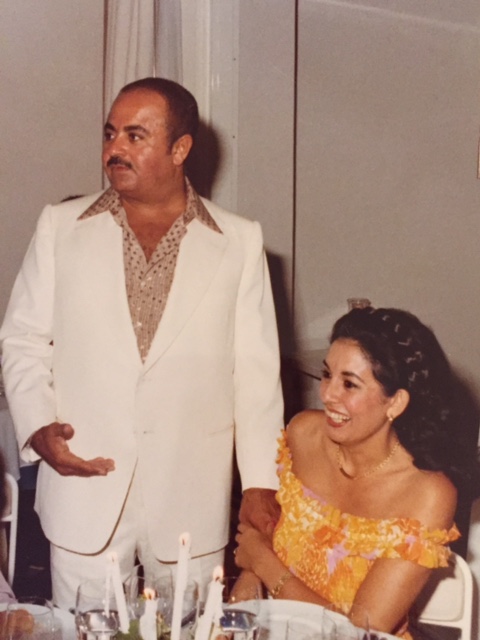 Adnan Khashoggi with sister Soheir Khashoggi